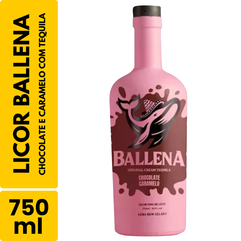 Licor Ballena Chocolate e Caramelo com Tequila (750ml)